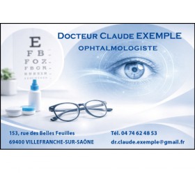 Cartes de rendez-vous Ophtalmologue 3