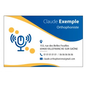 Cartes de rendez-vous Orthophoniste 3