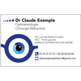 Cartes de rendez-vous Ophtalmologue