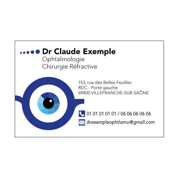 Cartes de rendez-vous Ophtalmologue 1