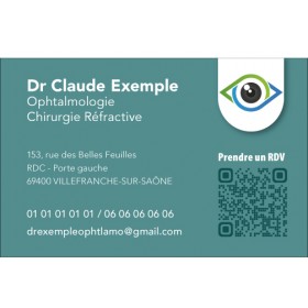 Cartes de rendez-vous Ophtalmologue 2