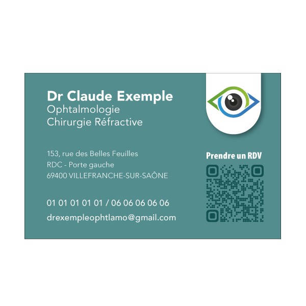 Cartes de rendez-vous Ophtalmologue 2