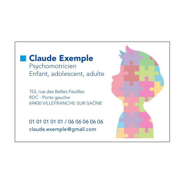 Cartes de rendez-vous Psychomotricien