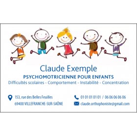 Cartes de rendez-vous Psychomotricien 1