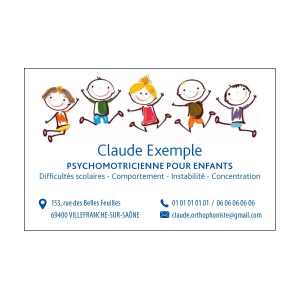 Cartes de rendez-vous Psychomotricien 1