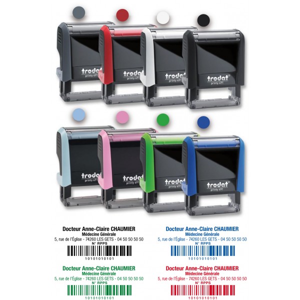 Tampon médical 1 Code-Barres (RPPS ou AM ou FINESS)