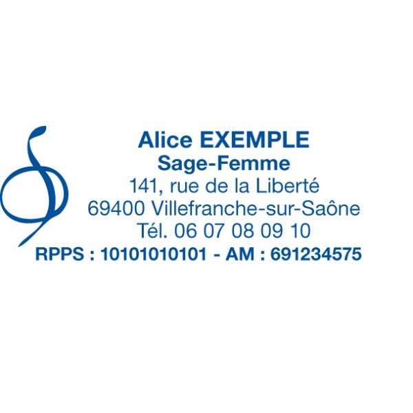 Tampon médical logo Sage-Femme - Empreinte