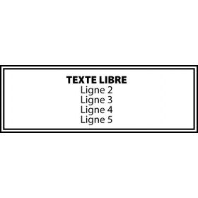 Tampon Formule libre 4913 - Empreinte