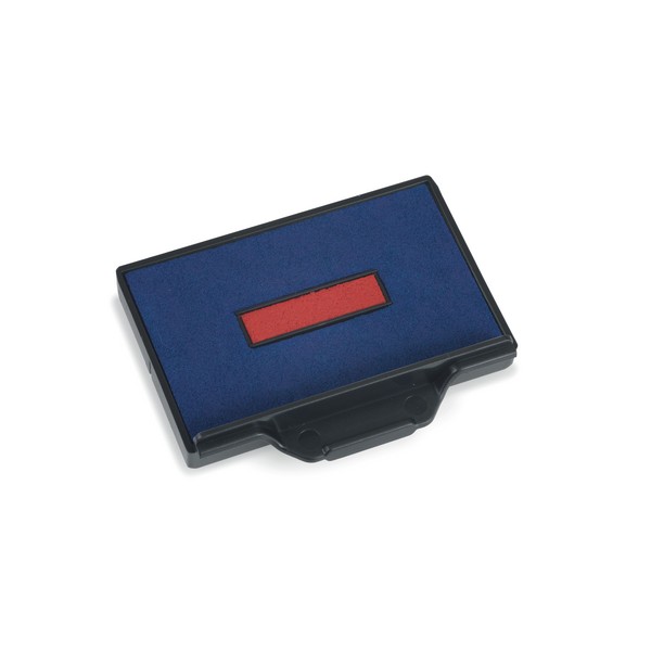 Cassette d'encrage bicolore (bleu et rouge) 6/56 pour les tampons Trodat 5206 et 5460, idéale pour documents administratifs.