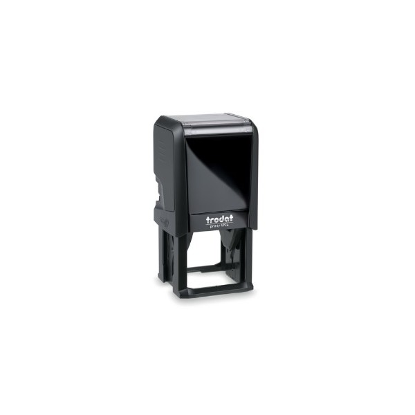 Tampon QR code Trodat 4924 - Monture noire classique professionnelle.