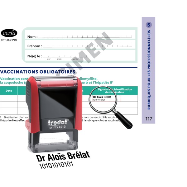 Tampon vaccinateur
