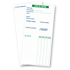 Fiche de liaison patient pour la coordination des soins