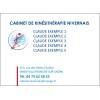 Grand Format Multi-noms Logo Ordre Kiné - 85 x 55 mm