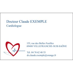 Cartes de rendez-vous cardiologue