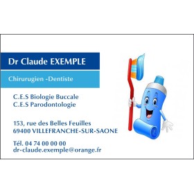 Cartes de rendez-vous  dentiste