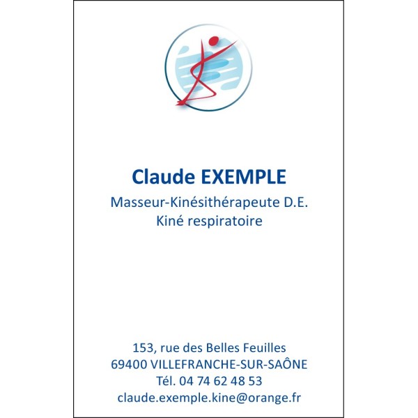 Logo Officiel Ordre Kiné - Format Vertical - 55 x 85 mm