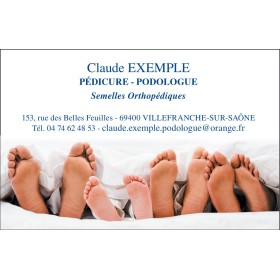Cartes de rendez-vous Pédicure Podologue