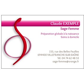 Cartes de rendez-vous Sage-femme