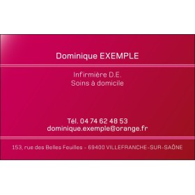 Cartes de rendez-vous Fond Rouge