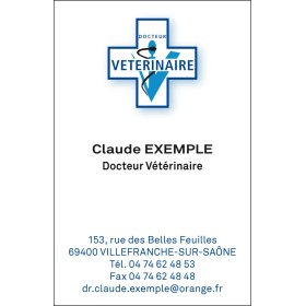 Cartes de rendez-vous Vétérinaire