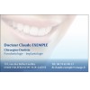 Cartes de visite Dentiste