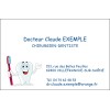 Cartes de visite Dentiste