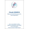 Cartes de visite Masseur Kinésithérapeute