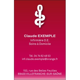 Cartes de visite Caducée