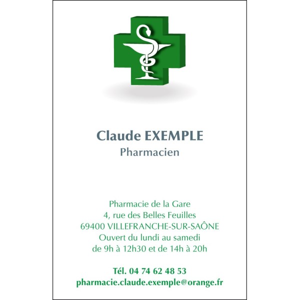 Cartes de visite Pharmacien 1