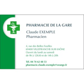 Cartes de visite Pharmacie