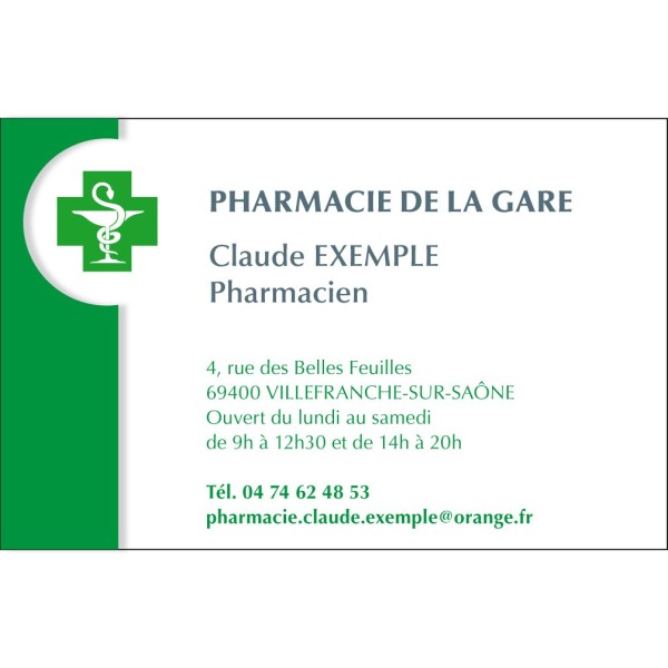 Cartes de visite Pharmacie