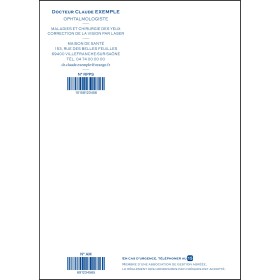 Ordonnancier à code-barres.