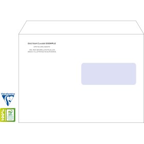 ENVELOPPES (162X229) IMPRESSION FACE NOIRE