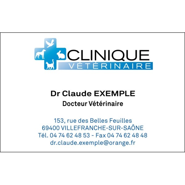 Cartes de visite Vétérinaire