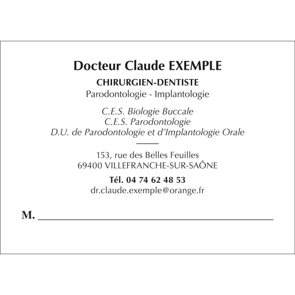 Cartes de rendez-vous