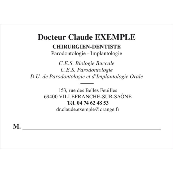 Cartes de rendez-vous