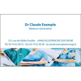 Cartes de visite Médecin