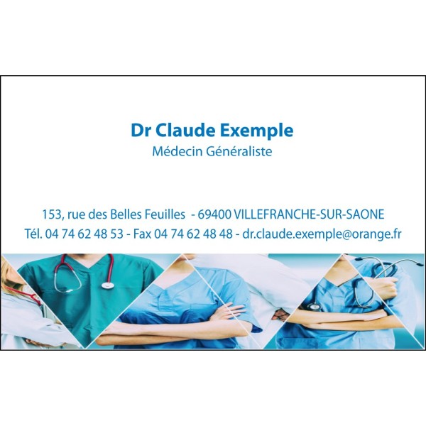 Cartes de visite Médecin