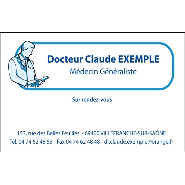Cartes de visite Médecin Généraliste