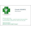 Cartes de visite Pharmacie