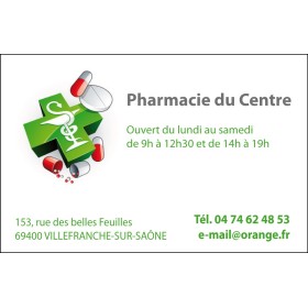 Cartes de visite Pharmacie