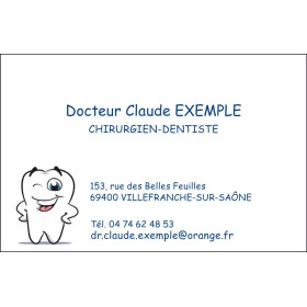Dentiste - Image Dent Rigolote - 85 x 55 mm