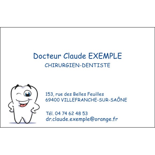 Dentiste - Image Dent Rigolote - 85 x 55 mm