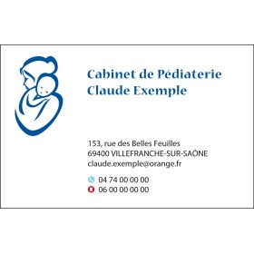 Cartes de visite Pédiatre