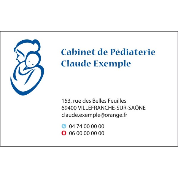 Cartes de visite Pédiatre