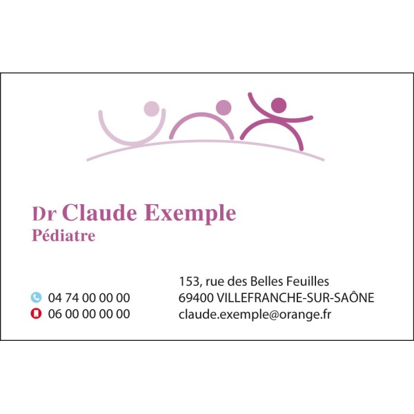 Cartes de visite Pédiatre