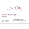 Cartes de visite Pédiatre