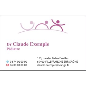 Cartes de rendez-vous Pédiatre