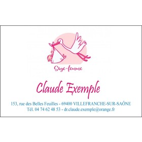 Cartes de visite Sage-femme