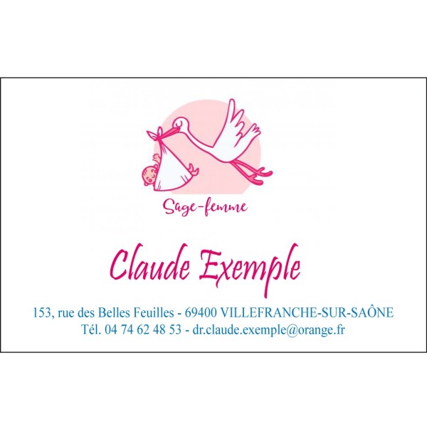 Cartes de visite Sage-femme